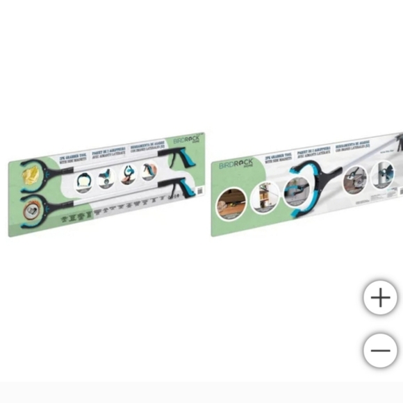 White and Blue Garden Pruning Shears with Curved Handles - Picture 6 of 13